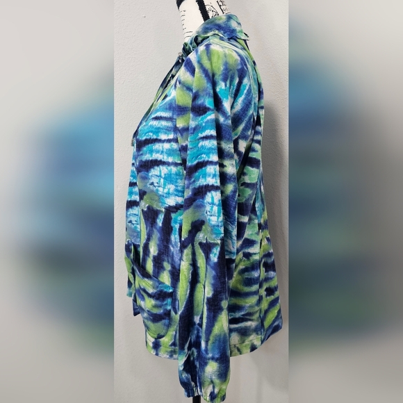 Chicos Zenergy Women’s Full Zip Jacket Multicolored Size 2 (Large) - Picture 5 of 16